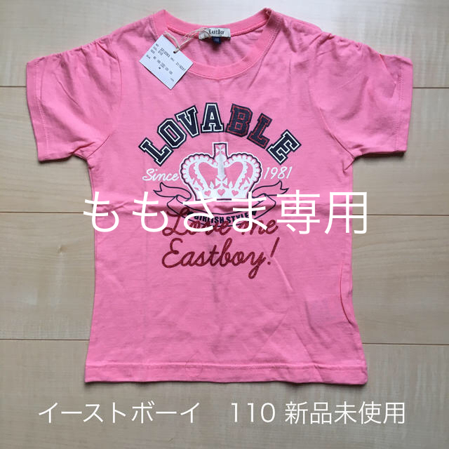 EASTBOY(イーストボーイ)のイーストボーイ　Tシャツピンク　サイズ110 キッズ/ベビー/マタニティのキッズ服女の子用(90cm~)(Tシャツ/カットソー)の商品写真