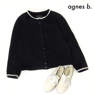 アニエスベー(agnes b.)のagnes b. アニエスベー★カーディガンプレッション ライン入り 裏起毛(カーディガン)