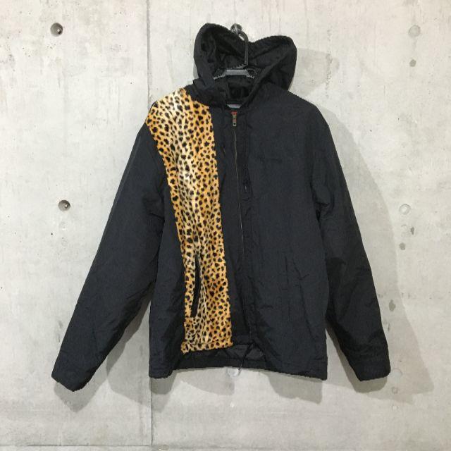 ★Supreme★ Cheetah Hooded Jacket ブラック［L］約64㎝カラー