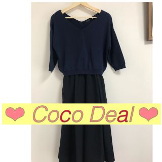 ココディール(COCO DEAL)の【美品】COCODEALワンピース(ひざ丈ワンピース)