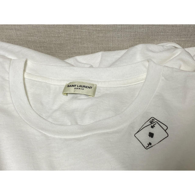 Saint Laurent(サンローラン)のサンローラン Tシャツ トランプ XS 白 SAINTLAURENT 国内正規品 メンズのトップス(Tシャツ/カットソー(半袖/袖なし))の商品写真