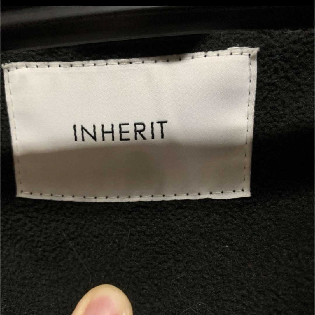 【チャックに問題あり】　INHERIT マウンテンパーカー　ブラック メンズのジャケット/アウター(マウンテンパーカー)の商品写真