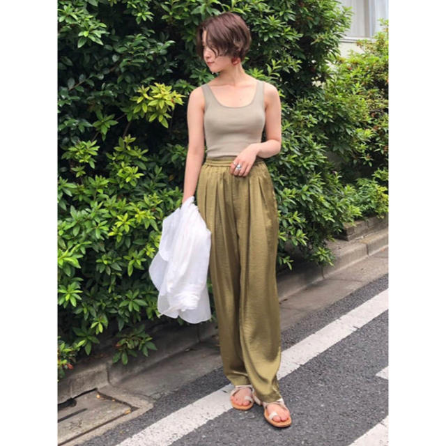 TODAYFUL Silkete Rough Pants ピスタチオ 36