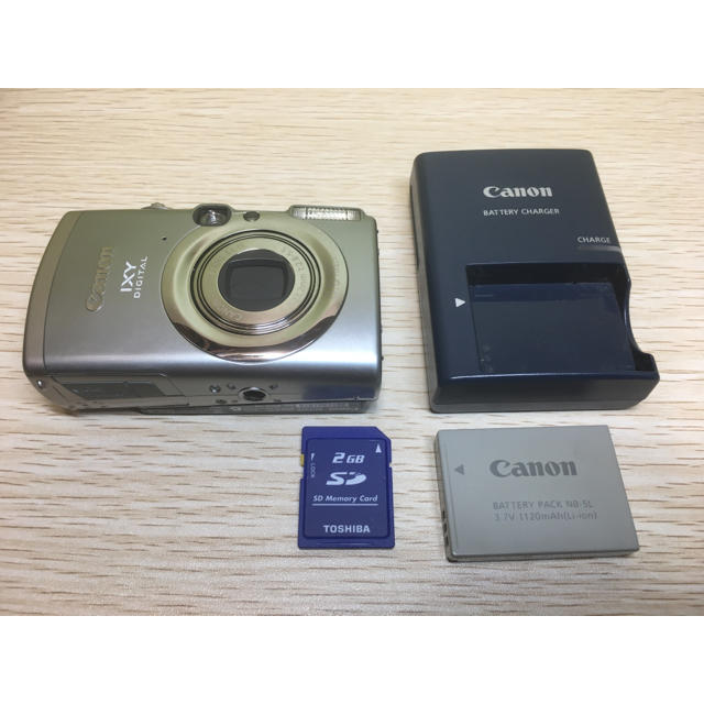 Canon   キヤノン Canon IXY IS デジカメ SDカード付の通販 by