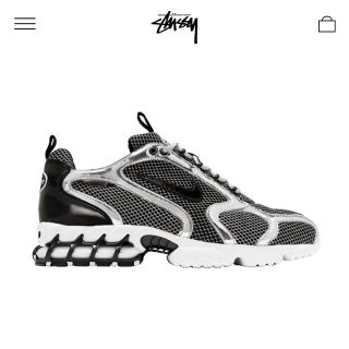 ナイキ(NIKE)のSTÜSSY / NIKE AIR ZOOM SPIRIDON CAGE 2(スニーカー)