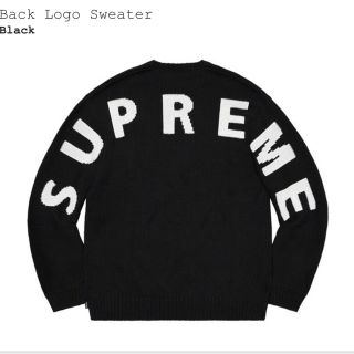 シュプリーム(Supreme)のSupreme Back Logo Sweater Black Large (ニット/セーター)