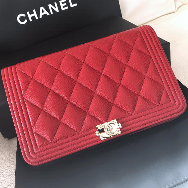 CHANEL(シャネル)のボーイシャネル　チェーンウォレット　キャビア メンズのファッション小物(長財布)の商品写真