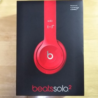 ビーツバイドクタードレ(Beats by Dr Dre)の【最終お値下げ】beats solo2 ヘッドホン 赤 中古(ヘッドフォン/イヤフォン)