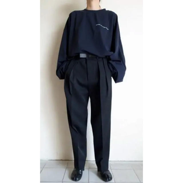 SUNSEA - stein EX WIDE TROUSERS・BLACK 19aw