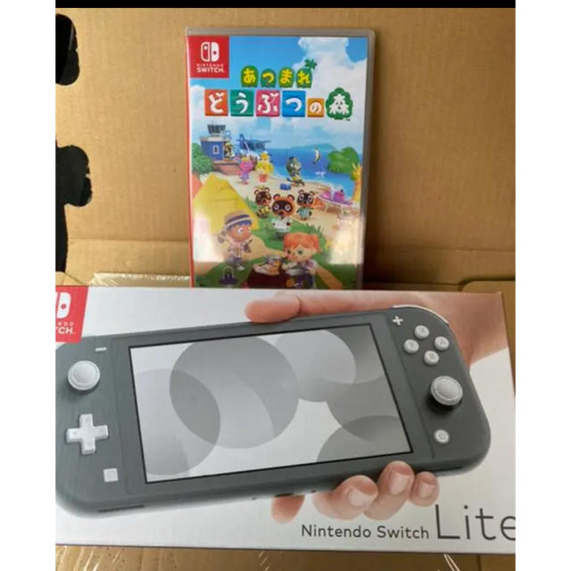 任天堂 switch lite ドウブツノ森 グレー スイッチライト