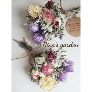 ドライフラワー*°♡Spring Gardenミニスワッグ2点セット(ドライフラワー)