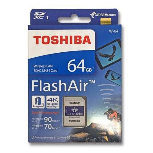 FlashAir W-007　無線LAN内臓64G　SDカード