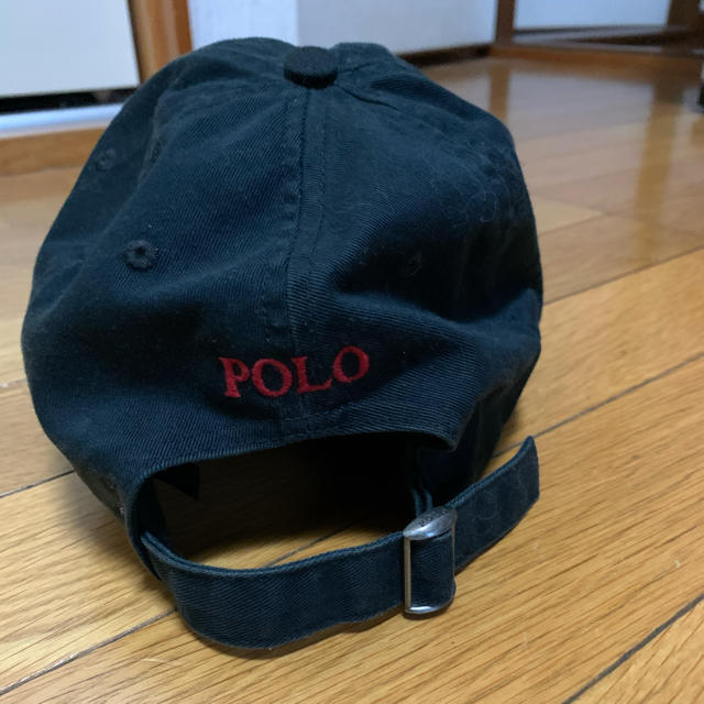 POLO RALPH LAUREN(ポロラルフローレン)のポロ　キャップ　黒 メンズの帽子(キャップ)の商品写真