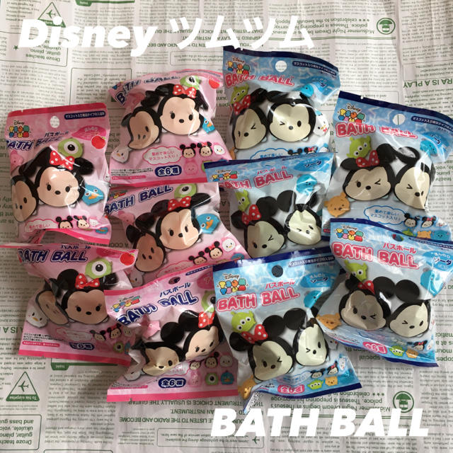 Disney(ディズニー)の【新品！】Disney バスボール 2種類 10こセット 入浴剤 コスメ/美容のボディケア(入浴剤/バスソルト)の商品写真
