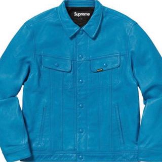 Supreme(レザージャケット ・ ブルー・ネイビー/青色系)の Supreme(レザージャケット ・ ブルー・ネイビー/青色系)の