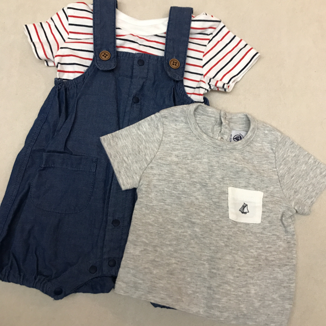 carter's(カーターズ)の新品未使用　３点セット　カーターズ　9カ月　GAP 70cm キッズ/ベビー/マタニティのベビー服(~85cm)(カバーオール)の商品写真