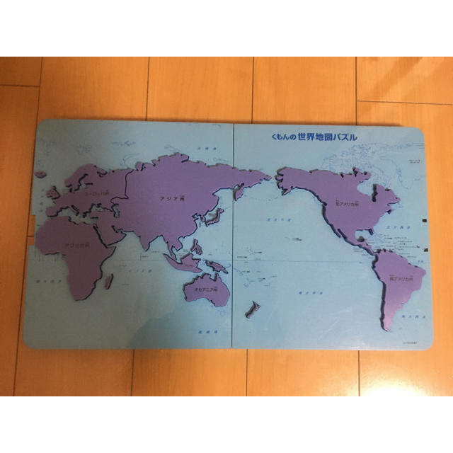 くもん　日本地図パズル&世界地図パズル キッズ/ベビー/マタニティのおもちゃ(知育玩具)の商品写真