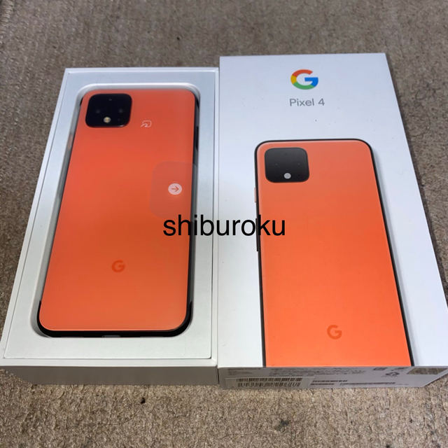 激安直営店 【新品未使用】Pixel4 orange【SIMロック解除済み】 64GB 
