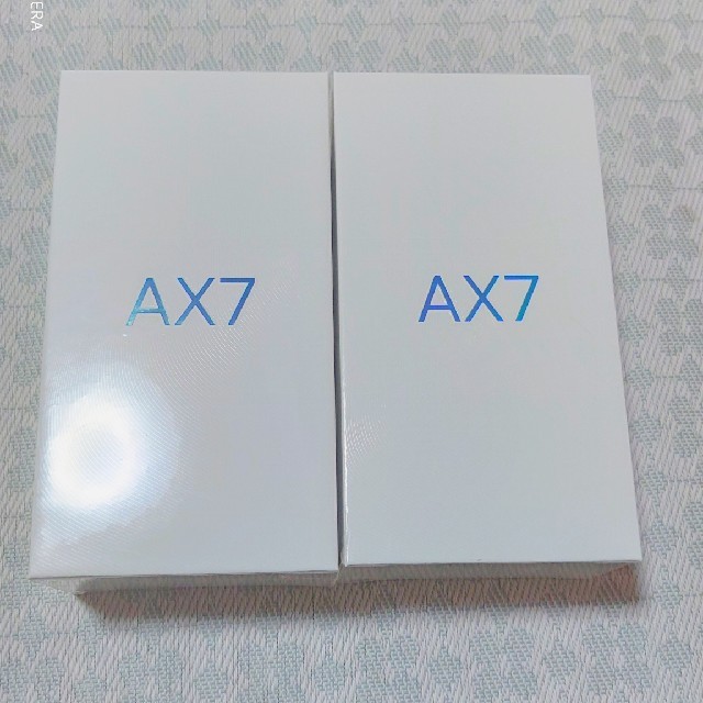 ANDROID(アンドロイド)のAndroid OPPO AX7 新品未開封　ブルー2台 スマホ/家電/カメラのスマートフォン/携帯電話(スマートフォン本体)の商品写真