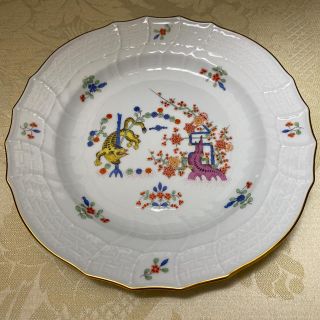 マイセン(MEISSEN)の【マイセン】柿右衛門 ／ 竹虎 レリーフ入り プレート １枚(食器)