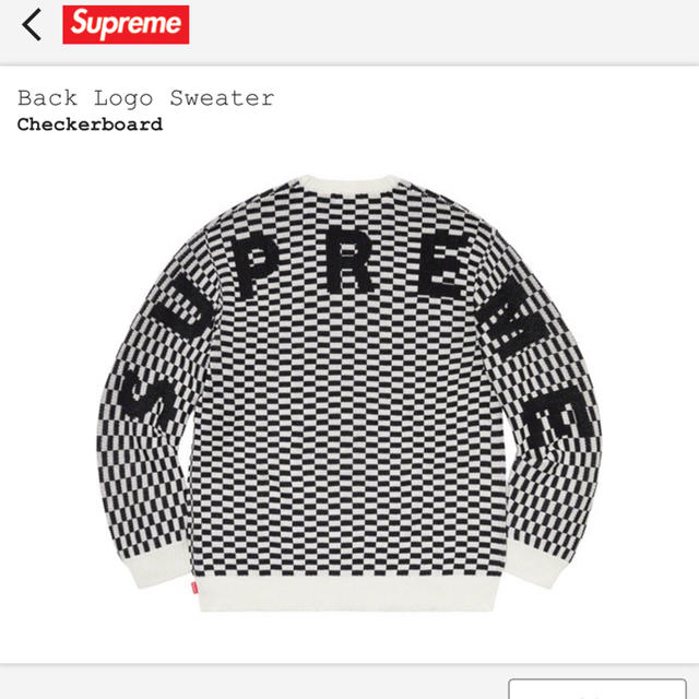 supreme   20ss back logo sweater M