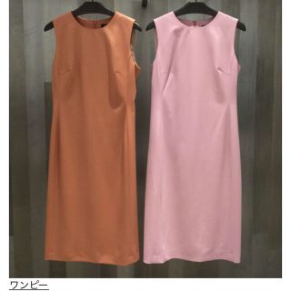 セオリー(theory)のセオリー　ワンピース　オレンジ　新品(ひざ丈ワンピース)