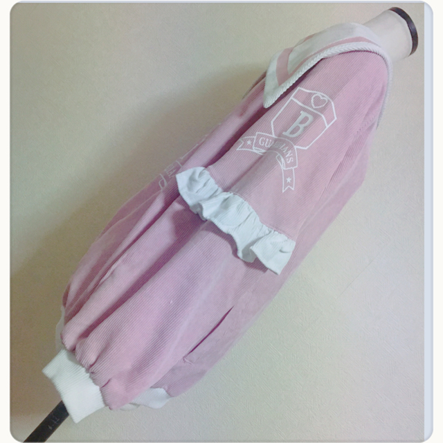[韓国系]コーデュロイ ブルゾン ジャンパージャケットピンク夢可愛いLサイズOK レディースのジャケット/アウター(ブルゾン)の商品写真