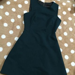 ザラ(ZARA)のZARA♡モスグリーン ジャンスカ(ミニワンピース)