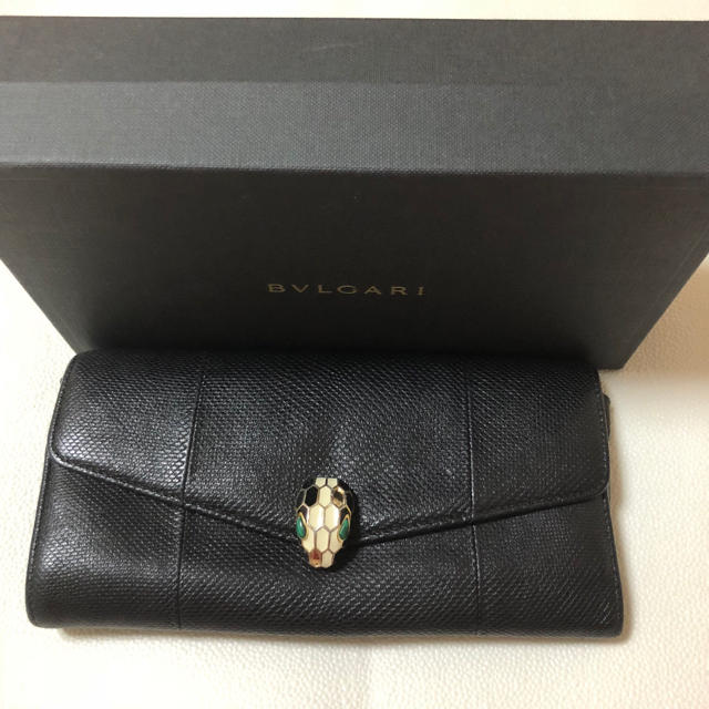 オンライン限定商品】 ブルガリ セルペンティ 長財布 本革 美品 金運