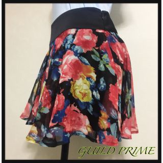 ギルドプライム(GUILD PRIME)の[美品✧︎GUILD PRIME]花柄 シフォン ショートパンツ ボタニカル(その他)