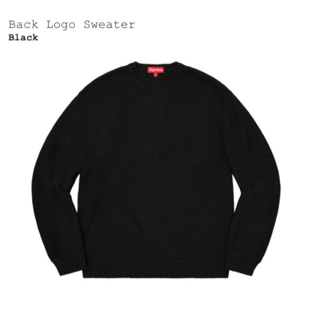 特上美品 supreme back logo sweater Lサイズ - 通販 - www