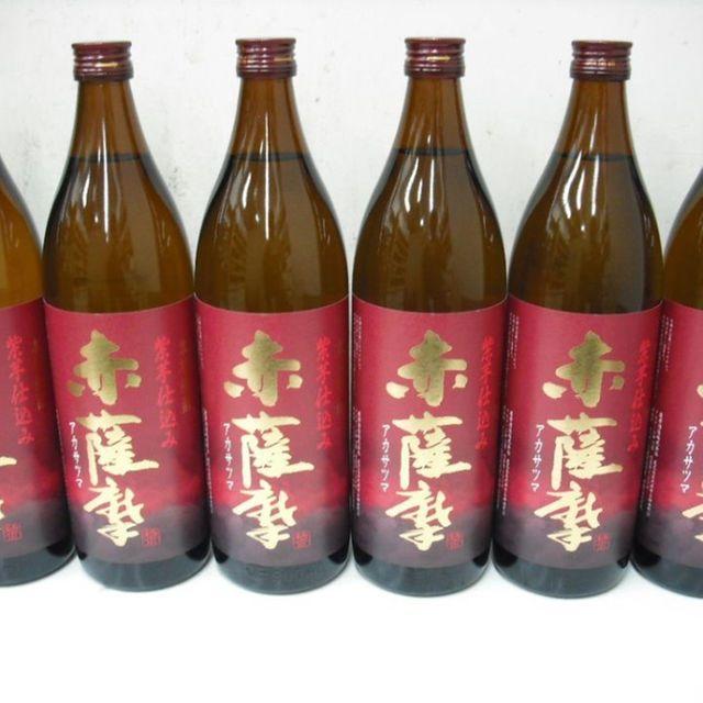 【薩摩酒造】　赤薩摩　９００ＭＬ　4本セット