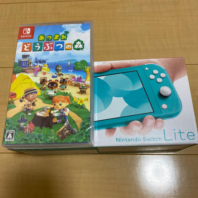 Nintendo Switch lite ターコイズ　あつまれどうぶつの森