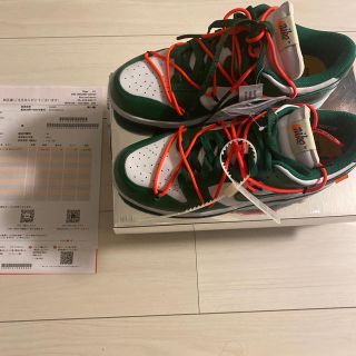 ナイキ(NIKE)のnike offwhite dunk 26.5(スニーカー)