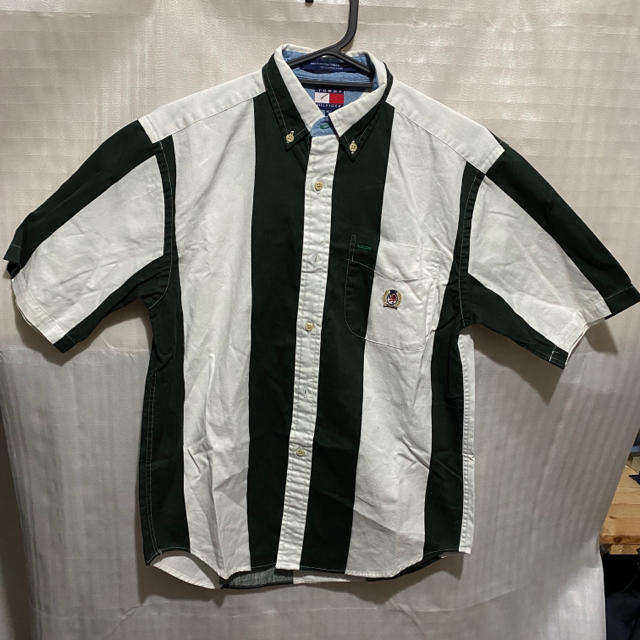 TOMMY HILFIGER(トミーヒルフィガー)のTOMMY HILFIGER 90s vintage 半袖シャツ 刺繍ロゴ メンズのトップス(シャツ)の商品写真