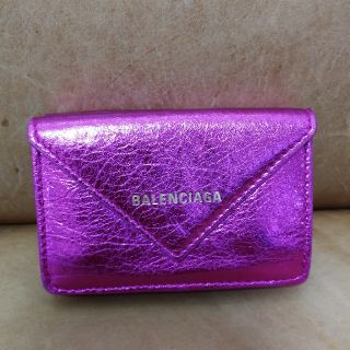 バレンシアガ(Balenciaga)のcoco様、バレンシアガ☺️🍀三つ折り財布メタリックピンク👛美品(財布)