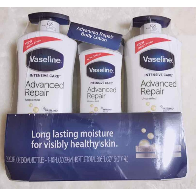 Vaseline(ヴァセリン)のヴァセリン アドバンスドリペア ローション 3本セット スキンケア コストコ コスメ/美容のスキンケア/基礎化粧品(乳液/ミルク)の商品写真