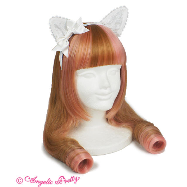 Angelic Pretty(アンジェリックプリティー)のLacy Catカチューシャ　angelic pretty レディースのヘアアクセサリー(カチューシャ)の商品写真