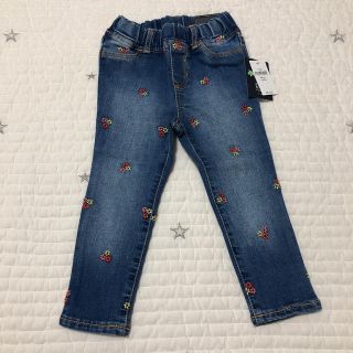 ギャップキッズ(GAP Kids)の新品 ＧＡＰ ストレッチ デニムパンツ 刺繍 95 2years 90(パンツ/スパッツ)