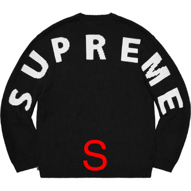 Supreme Back Logo Sweater 20ss BLACK