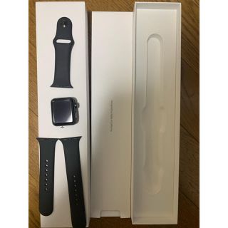 アップル(Apple)のApple Watch 3 38mm ブラック(腕時計(デジタル))