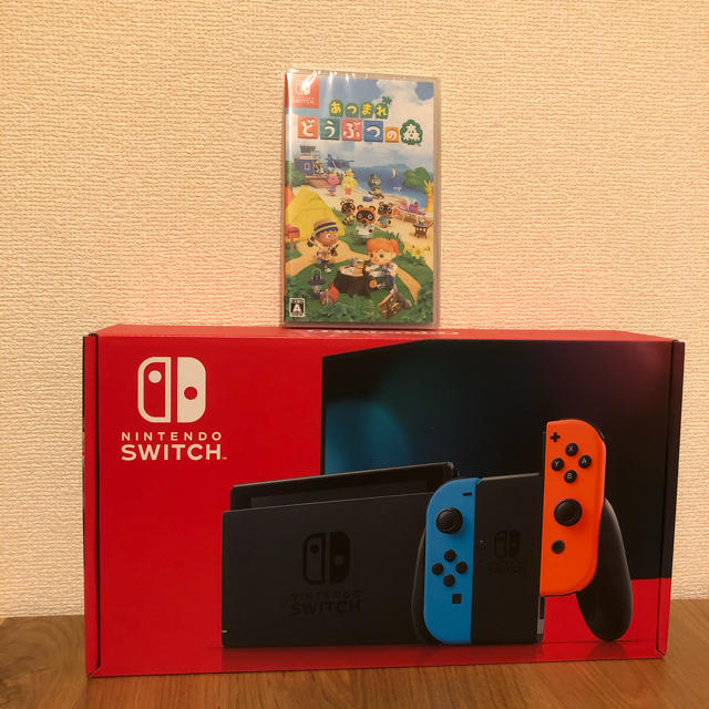 【翌日発送可能】 ネオン Switch Nintendo 任天堂 - Switch Nintendo 本体 セット どうぶつの森 家庭用ゲーム機本体