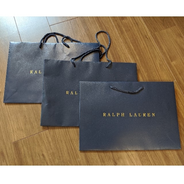 Ralph Lauren(ラルフローレン)のラルフローレン★3枚セット　紙袋　ショッパー　ショップ袋　 レディースのバッグ(ショップ袋)の商品写真