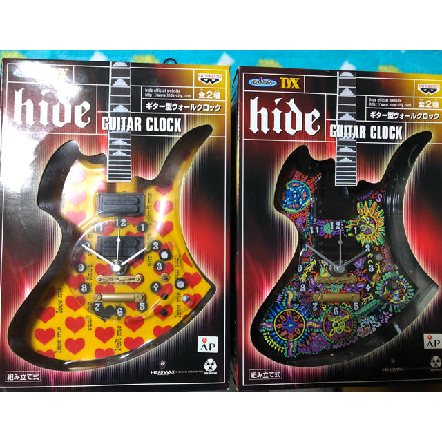 BANPRESTO(バンプレスト)のhide ギター型ウォールクロック エンタメ/ホビーのタレントグッズ(ミュージシャン)の商品写真