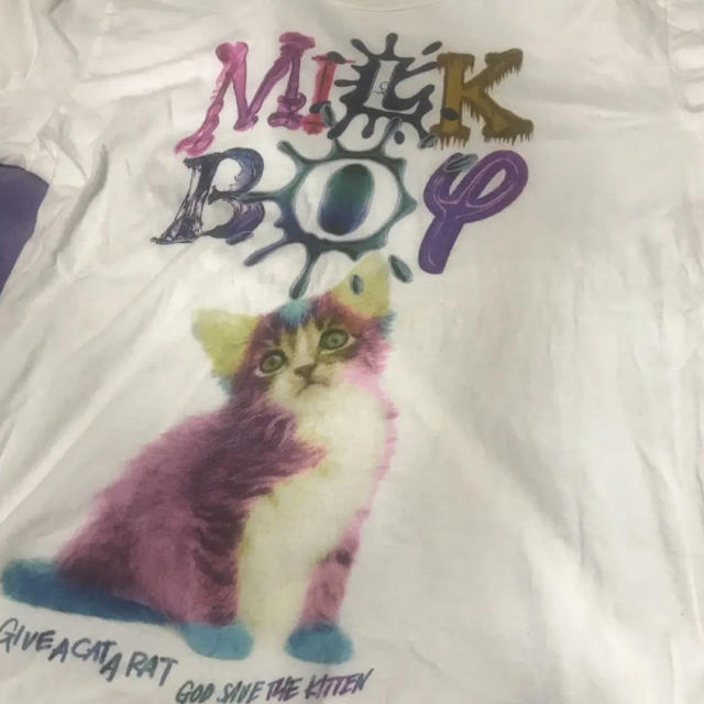 MILKBOY(ミルクボーイ)のMILKBOY ミルクボーイ SPLAT CAT TEE ねこ Tシャツ 猫  メンズのトップス(Tシャツ/カットソー(半袖/袖なし))の商品写真