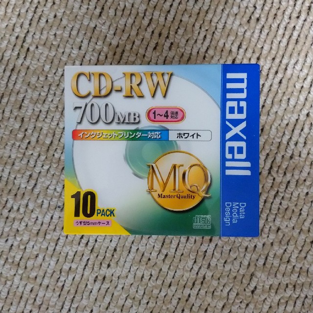 maxell(マクセル)のCD-RW 700MB 10枚 エンタメ/ホビーのCD(その他)の商品写真