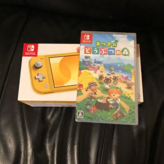 ニンテンドースイッチ(Nintendo Switch)のNintendo Switch Lite イエロー　どうぶつの森ソフトセット(家庭用ゲーム機本体)