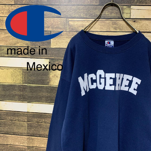 90's チャンピオン　メキシコ製　青タグ　スクールトレーナー　激レア