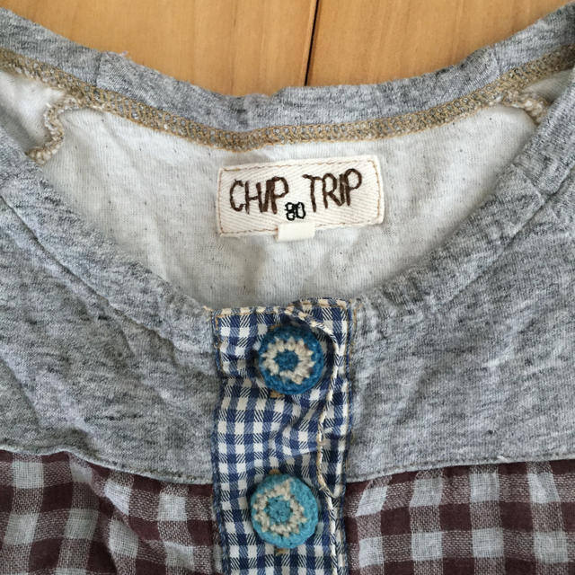 CHIP TRIP(チップトリップ)の女の子 ワンピース 80センチ CHIP TRIP キッズ/ベビー/マタニティのベビー服(~85cm)(ワンピース)の商品写真