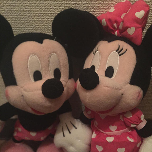 Disney(ディズニー)のミッキー♡ミニーぬいぐるみ エンタメ/ホビーのおもちゃ/ぬいぐるみ(ぬいぐるみ)の商品写真